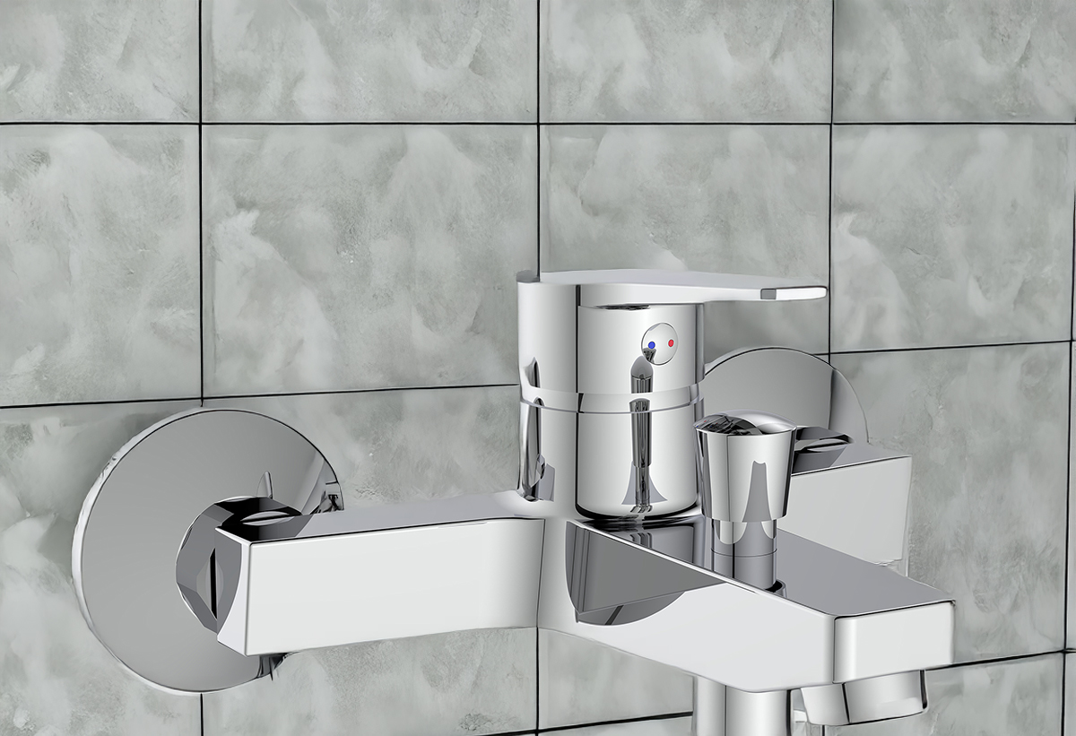 Απεικονίζεται η μπαταρία τοποθετημένη σε ένα μπάνιο